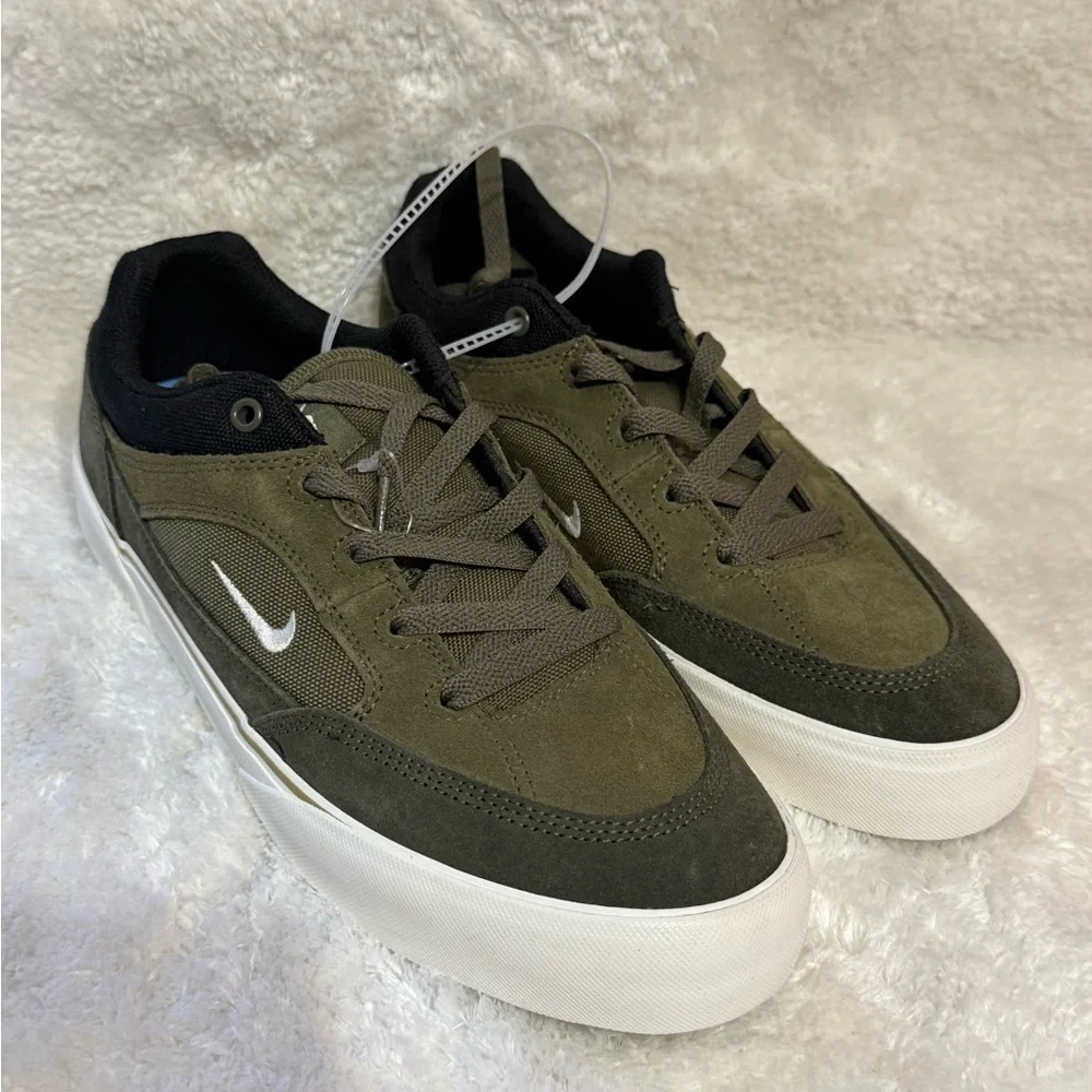 Men's Nike, SB Malor Skate Sneaker FV6064-200 Medium Olive/Sail-Cargo Khaki- SUE